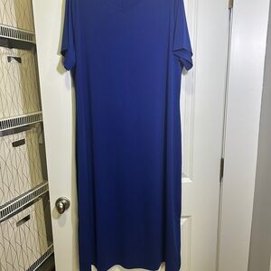 Elegant Blue Women's Dress